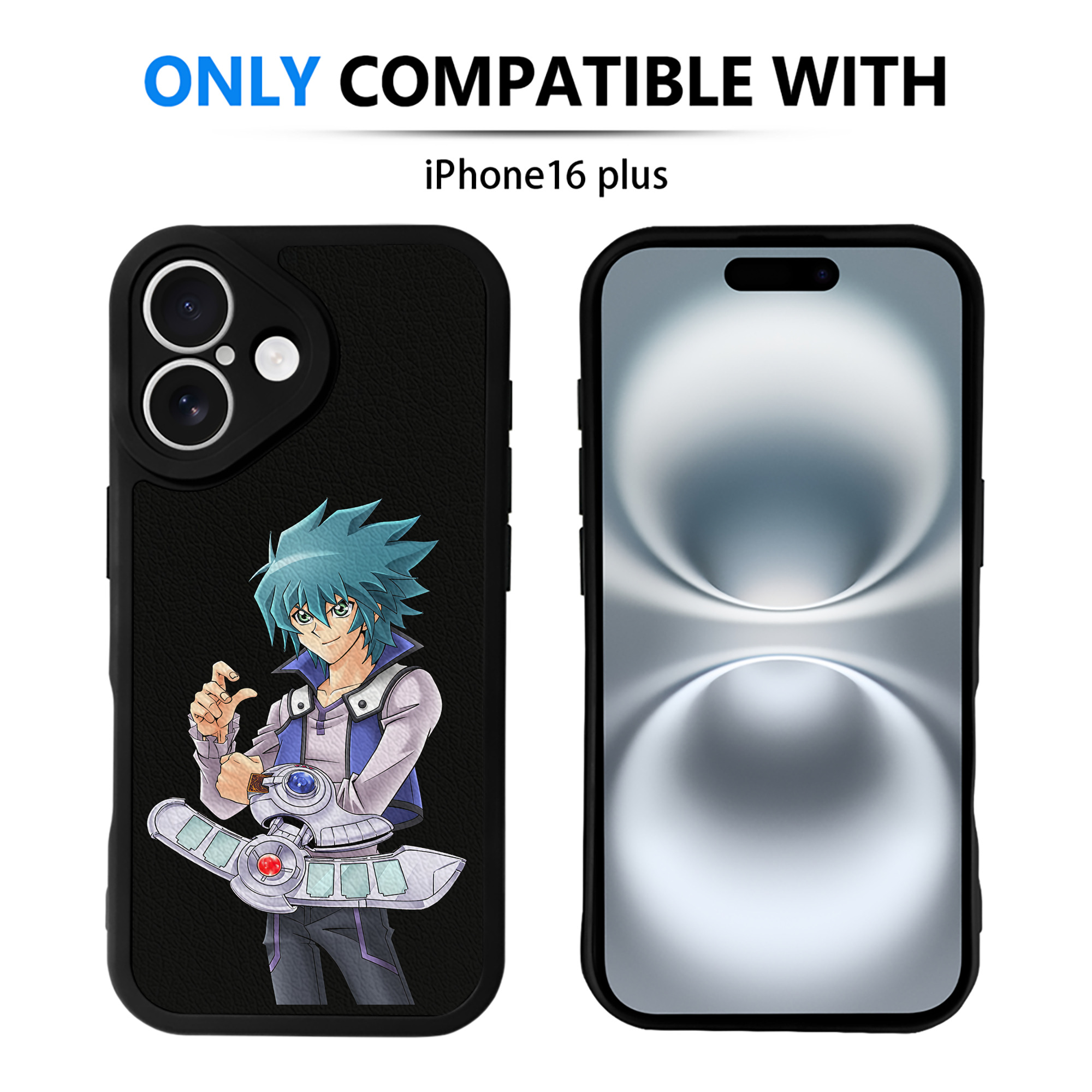 遊☆戯☆王 Yu-Gi-Oh! 【iPhone 16シリーズ対応】シリコンスマホケース（レザー調） 材質：シリコン
